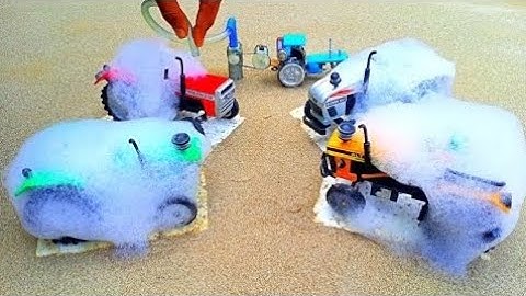 diy tractor Build a mini concrete bridge using rc tractor science project part 3