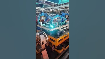 👍Our single-axis positioner is equipped with Yaskawa welding robots to automate the welding site.