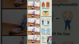 Slim Legs &amp; Inner Thighs 🔥 Lift Hips + Improve Straddle Flexibility (Home Workout)##shorts #trending