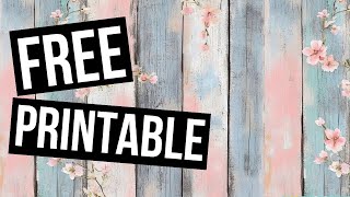 🎁 Free Digital Papers for Crafts | Friday Freebie Printable Download