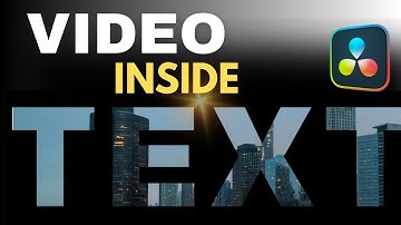 How to add VIDEO inside TEXT in Davinci Resolve (Hindi)