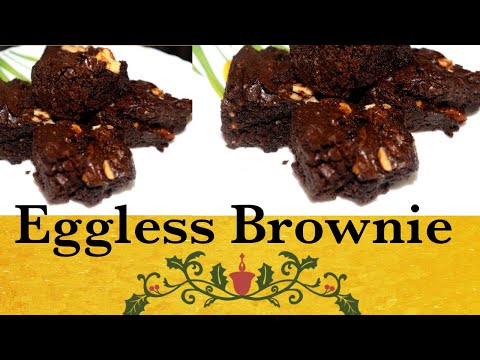 Eggless Brownie Recipe | Walnut Brownie | एगलेस ब्राउनी रेसिपी - Maakirasoise.com