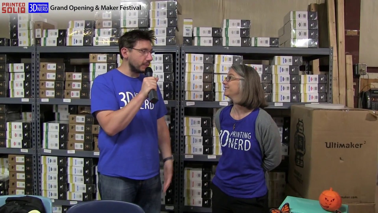 Vicky Soma of TGAW3D at the Printed Solid Grand Opening in Newak, Delware