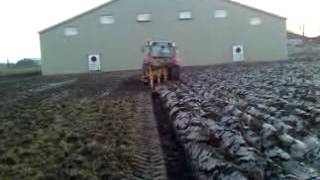 Steyr 9094 plowing.