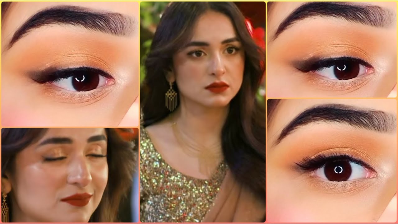 Tere bin Yumna Zaidi Yumna zaidi Inspired eye makeup Tere bin Drama