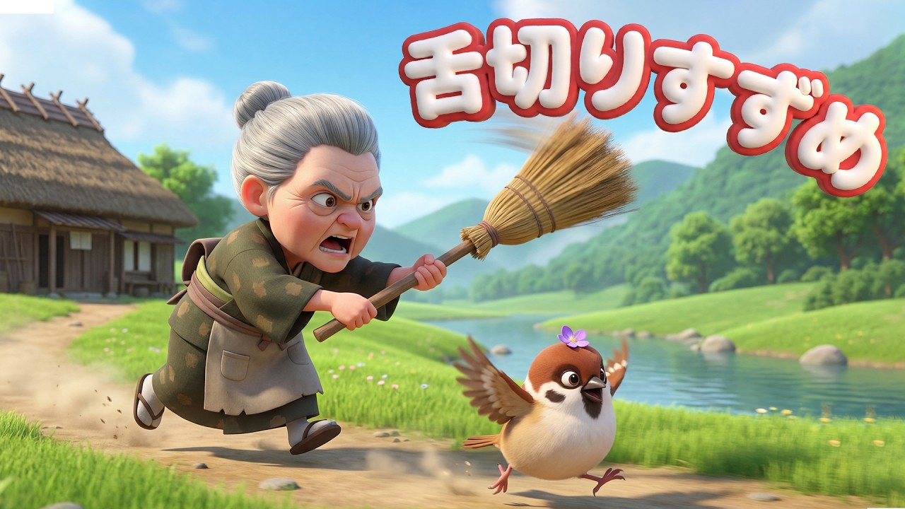 舌切りすずめの動画