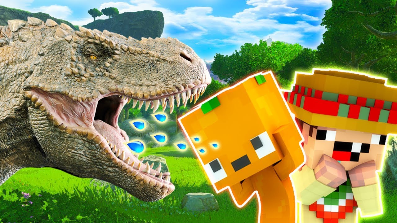 VISITAMOS A LOS DINOSAURIOS EN MINECRAFT #LaPandilla 😱No creerás lo que