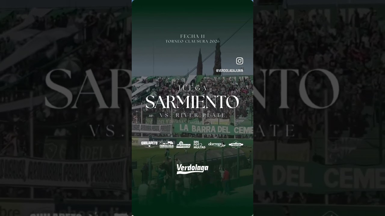 #SARMIENTO || ⚽️🇳🇬 ¡𝐇𝐎𝐘 𝐉𝐔𝐄𝐆𝐀 𝐄𝐋 𝐕𝐄𝐑𝐃𝐄! vs. #River