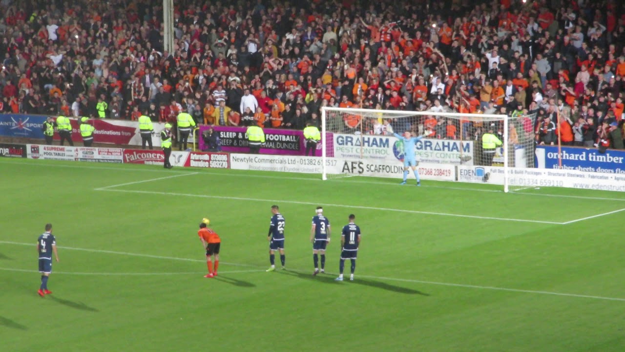 Dundee United FC V Dundee - Lawrence Shankland Penalty - 30 August 2019