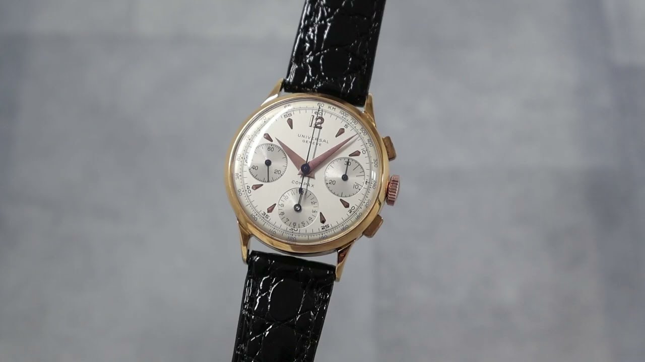 ユニバーサル ジュネーブ コンパックス 18K Ref.12491 1957-59年製