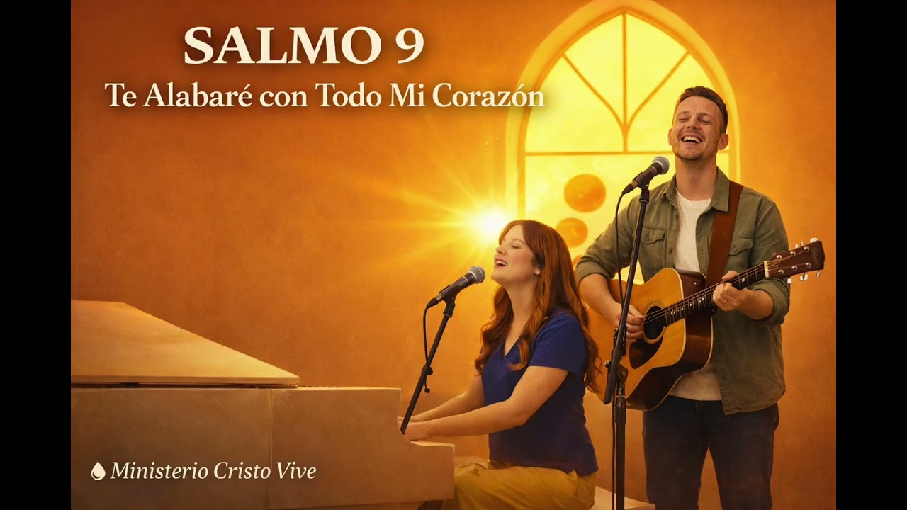 SALMO 9 — Te Alabaré con Todo Mi Corazón | Dueto de Adoración | Piano y Guitarra