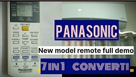 Panasinic Ac remote control //Panasonic new model converti7 remote full demo