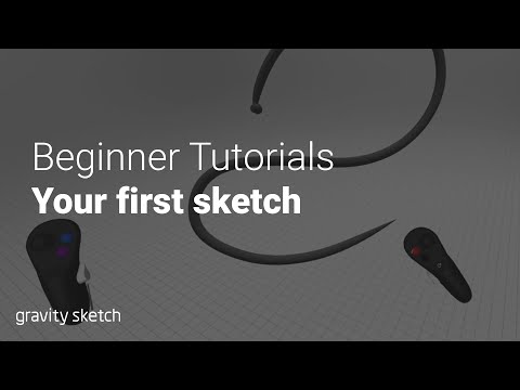 Your first sketch in Gravity Sketch