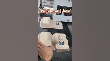 CSJ one pass printer for pulp meal box printing.#csj #digitalprinter #smallbusiness#mealbox