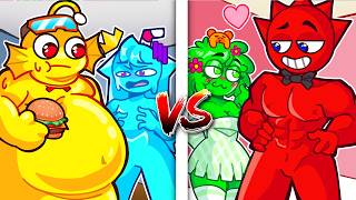 RADDY FUERTE vs BAILEY GORDO! BATALLA de ENAMORAMIENTO en ROBLOX?! 💪😳