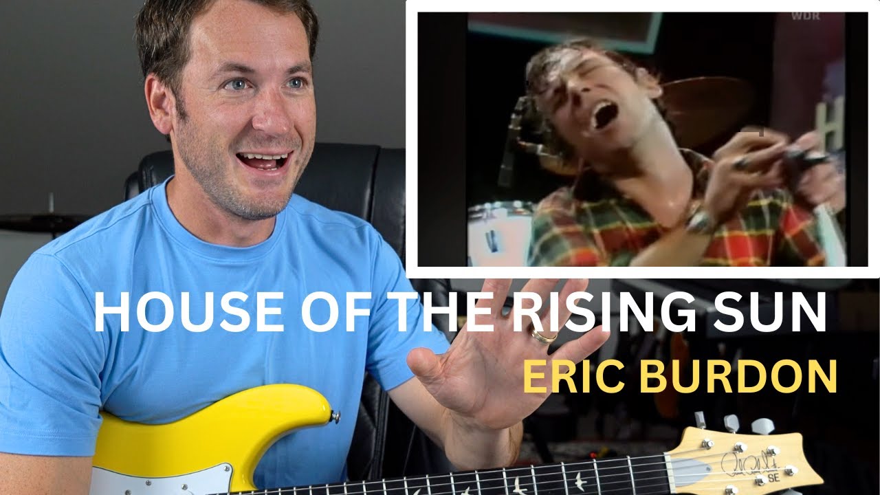 Реакция преподавателя игры на гитаре: Дом восходящего солнца | Эрик Бердон вживую