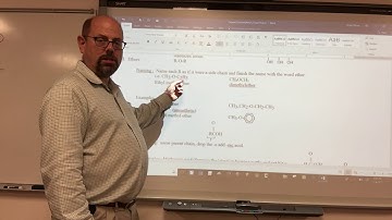 19 Naming and drawing alcohols ethers