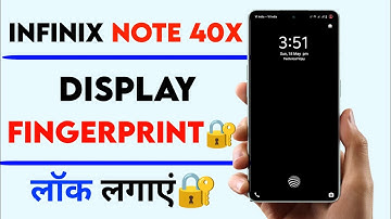 infinix note 40x display fingerprint lock setting | how to add display finger lock infinix note 40x