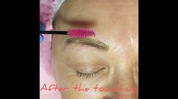Microblading after touch up