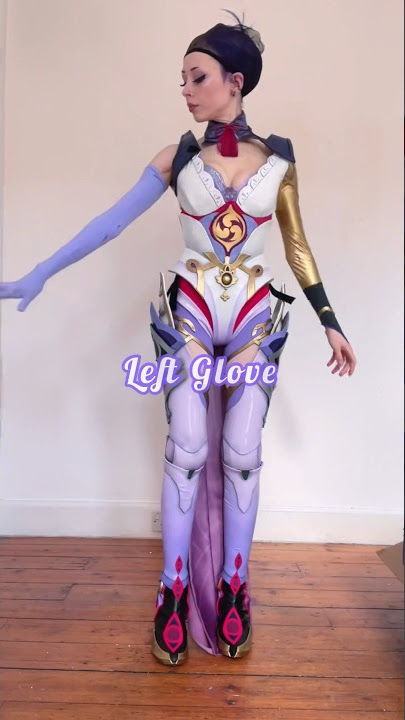 How I put on my Boss Raiden Shogun cosplay #genshinimpact