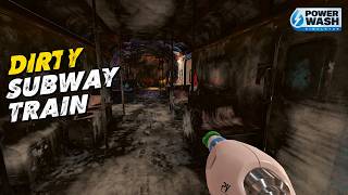 Cleaning the Dirtiest and Graffiti Subway Train | PowerWash Simulator Gameplay screenshot 3