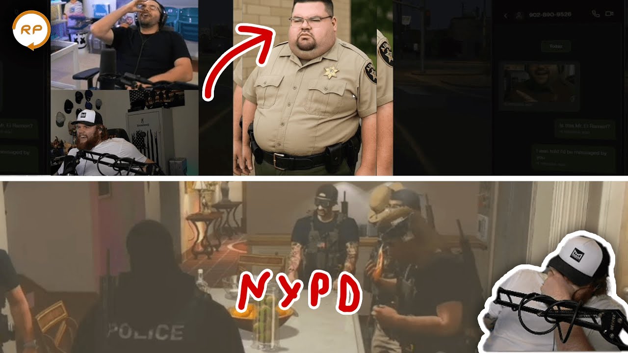 Hutch Reacts To Hilarious GTA RP Clips (CouRageJD, Conan Leading NYPD And State Of Nopixel PD)