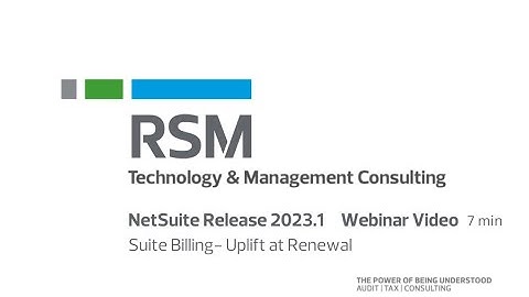NetSuite Release 2023 1 Webinar Suite Billing
