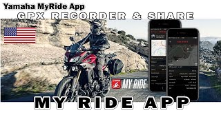 Yamaha MyRide app REVIEW. Motorcycle GPX MAP Recorder Dashboard Part1 screenshot 1