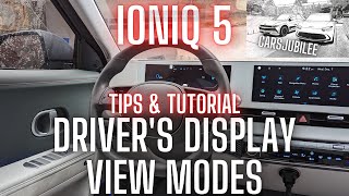 Ioniq 5  Driver's Display View Modes Tutorial (Tips + How To + Demo) Similar to Kia EV6