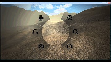 JavaFX Radial Menu Game
