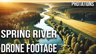 2+ Hours Relaxing Spring River Aerial Photography by Photations 1,732 views 6 months ago 2 hours, 43 minutes