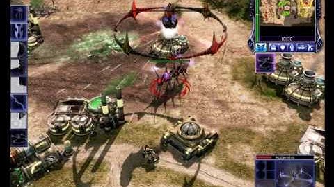 CnC 3 - Tiberium Wars / Scrin Mothership Wipeout