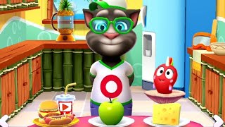 My Talking TOM 2 x Angry Birds || Kucing TOM Makan Apel Keju screenshot 2