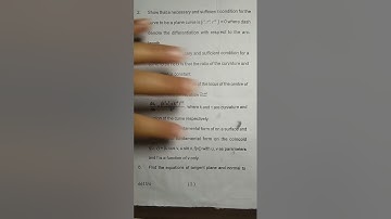 Previous year question paper 1st semester of kumaun University of math .. Differential Geometry