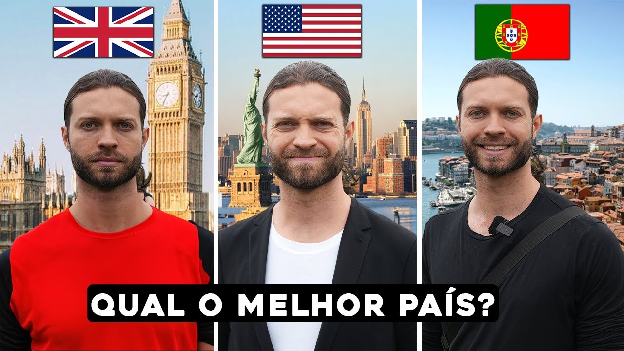 ⁣Qual o melhor país para brasileiro imigrar? EUA x Portugal x Inglaterra