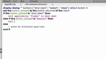 Apple Script Comands