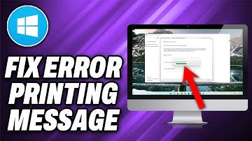 How To Fix Error Printing Message on Windows 11 - Quick Help