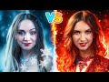 Fire Mom vs Cold Mom! Hot vs Cold Girl