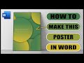 How to make a POSTER in word | SIMPLE AND EASY | CREATE a Poster in word