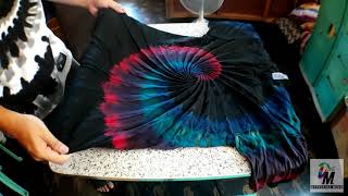Spiral Galaxy Reverse tie dye