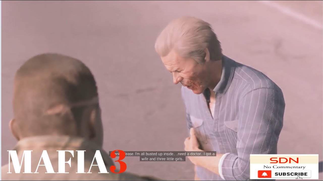 Mafia 3 Death Scene of Lieutenant Frank Pagani. Cutscene.