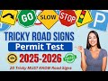 Road Signs For Driving Test (20 Tricky Road Signs You MUST KNOW For Your DMV Driver's Permit Test)