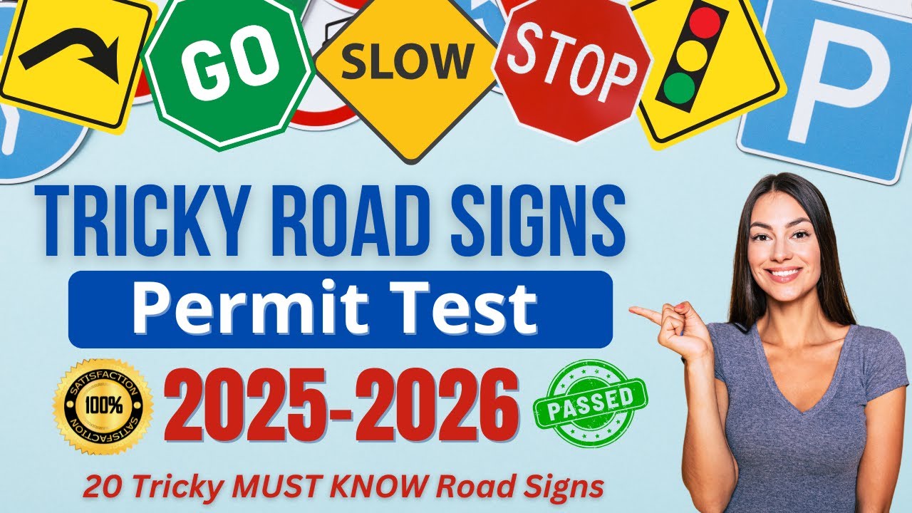 Дорожные знаки для экзамена по вождению (20 сложных дорожных знаков, которые вы ОБЯЗАНЫ ЗНАТЬ для...