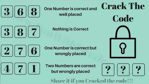 Crack the Code | 3 digits with only 4 clues | Brain Exercise [Logic]