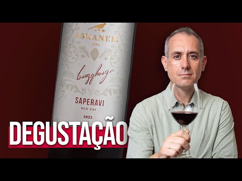 Degustação Askaneli Saperavi, vinho da Georgia