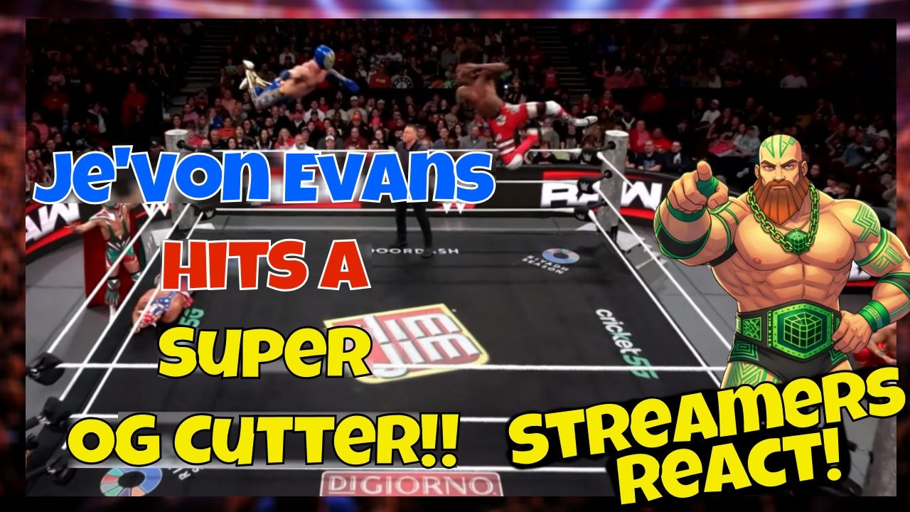 Реакция стримеров! Дже'Вон Эванс проводит супер-оригинальный каттер!! 