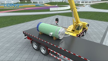 One 3D video shows the complete working process of a pumping station system