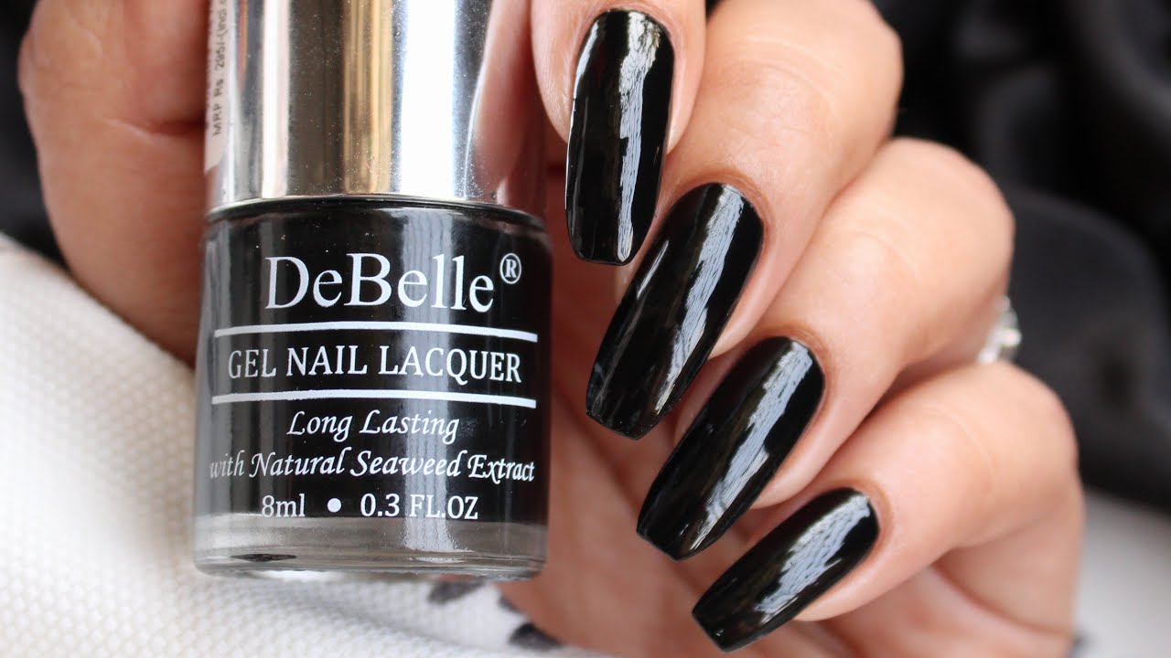 Glowing Black Glitter Nails Designs « Misha Libertee