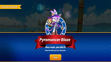 Sonic Dash - Pyromancer Blaze New Character Unlocked All Characters Unlocked Playing as Reaper Metal