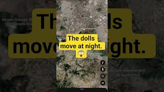 The Island of the DOLLS! 💀😱 (Don't watch alone) #shorts #scary #mystery #googleearth #creepy #1m
